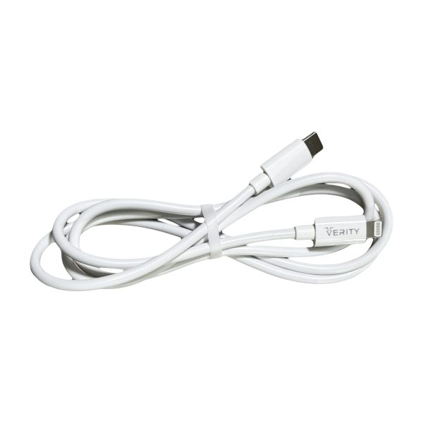 کابل شارژ USB-C به لایتنینگ وریتی مدل CB-3169 طول 1 متر Lightening مدل 3169 سفید