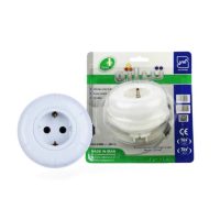 چراغ خواب و پریز برق ارت دار تیراژه مدل ستاره
