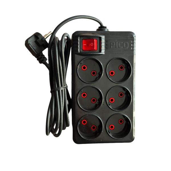 شش راهی برق مشکی پیکو الکتریک